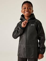 Regatta Kids Stormbreak Waterproof Jacket - Black