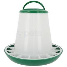 Chicken Feeder Bottle Green & White