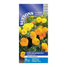 African Marigold Seed Crackerjack Mix (Suttons)