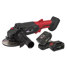 Sealey 20V 4Ah SV20 Series Ø115mm Cordless Angle Grinder Kit CP20VAGBKIT