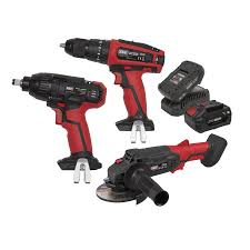 Sealey 3 x 20V SV20 Series Cordless Tool Combo - 2 Batteries CP20VCOMBO1