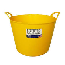 Rhino Tub Bucket 22L (Yellow)