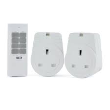 RapidResponse 2x 1Kw Remote Controlled Sockets - White
