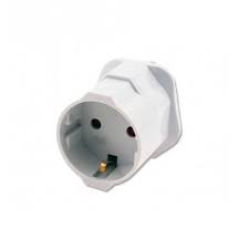 Powermaster 13 Amp Euro visitor adaptor (2pin to 3 pin)