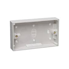 Powermaster 2 Gang 32mm Double Pattress Socket Box