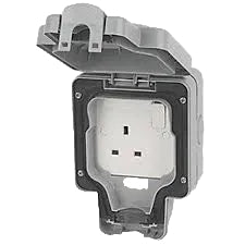 Sasta IP66 Outdoor Single Switched Socket