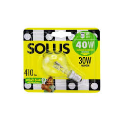 Solus SES Clear Round Halogen Bulb (40W–30W)