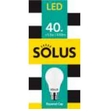 Solus A55 LED Bulbs (BC & ES, 40W–100W Equivalents)