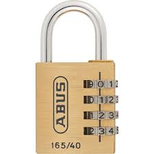 40mm Brass Combination Padlock 165 Series Brass 165/40 C