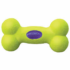 Kong Air Dog Toy Bone Yellow