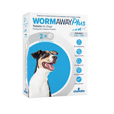 Wormaway Plus - 2 Tablets - Pork Flavour