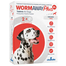 Wormaway Plus XL Dog Wormer 2 Pack -Large Dogs 17.5–70kg