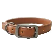 Zoon Luxe Leather Dog Collar Tan Range