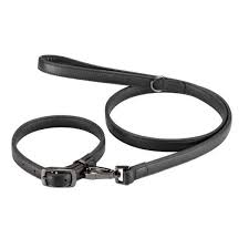 Zoon Luxe Leather Jet Collar and Lead Range
