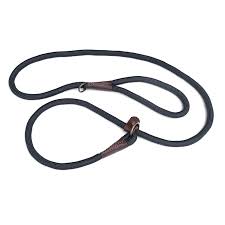 Zoon Walkabout Dog Slip Lead Jet 150CM