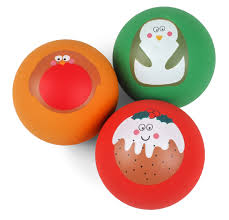 Zoon Xmas Ultrabounce Dog Balls 3 Pack