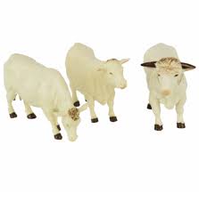 Charolais Cows Toy Set