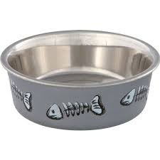Trixie Stainless Steel Cat Bowl With Plastic Coating 0.25l 12cm