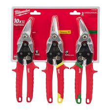 Milwaukee Metal Snips Set 3 Piece