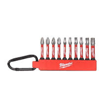 Milwaukee Shockwave Impact Duty Bit Set 10 Piece (Carabiner)