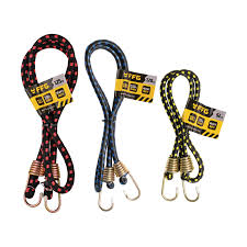 FF Group Luggage Rope with Hooks 12mm x 50cm (Heavy Duty Red)