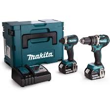 Makita DLX2180TJ 18V LXT Combi Drill Impact Driver Twin Kit (2x5Ah) Brushless Power & Extended Runtime