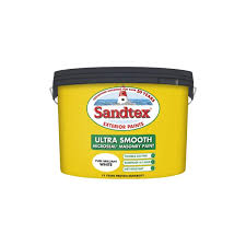 Sandtex Smooth Masonry Paint - 10 L / White