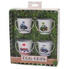 Tractors Egg Cup Set 4 Piece