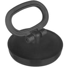 Easi Plumb 52mm Black Sink Plug with Handle