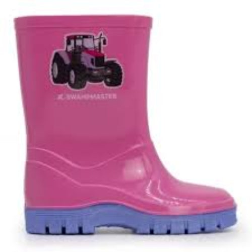 Swampmaster Junior Tractor Wellington Boot 100% Waterproof - Multiple Colours