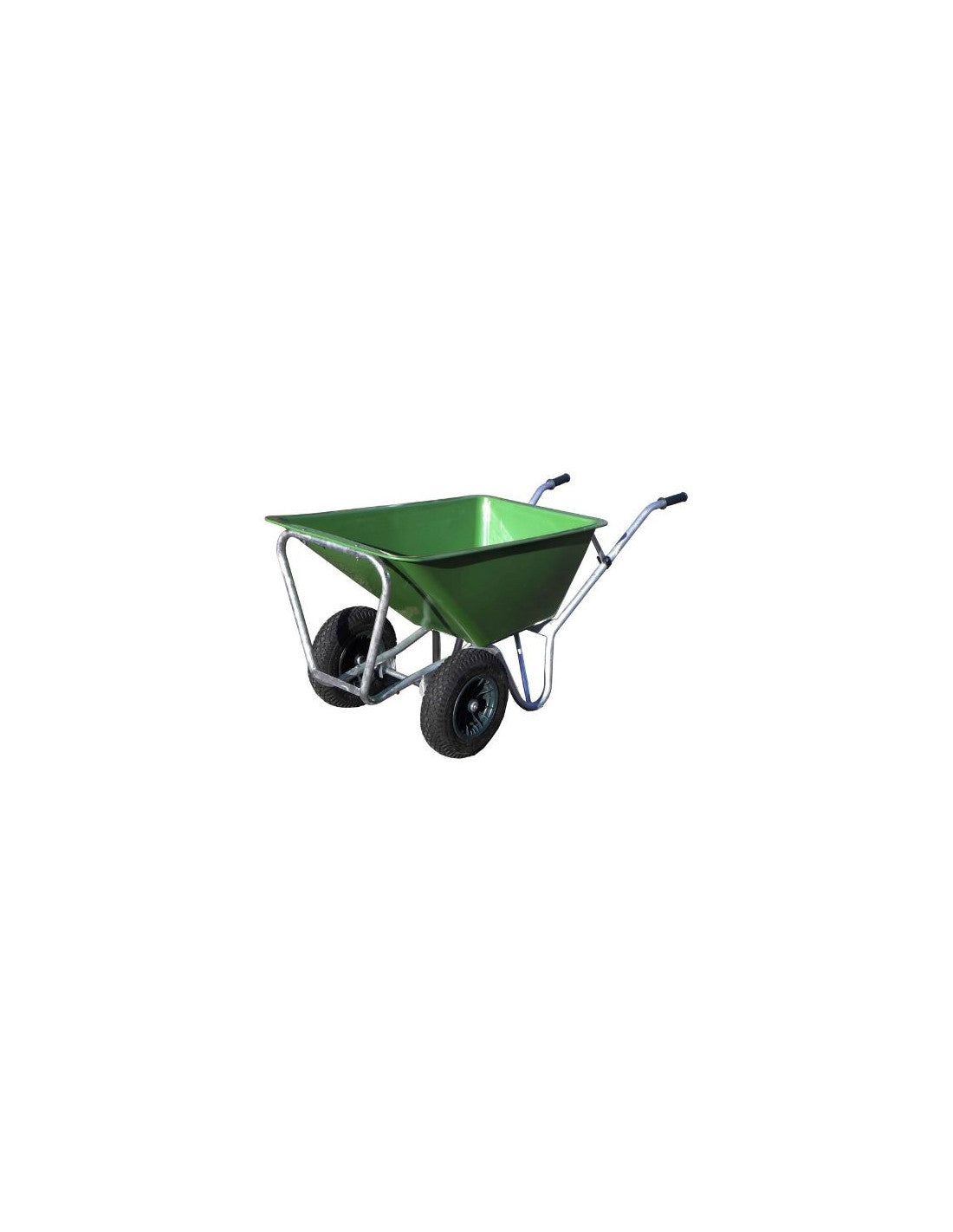 HERCURLES 200LTR WHEELBARROW GREEN TWIN WHEEL WOS9