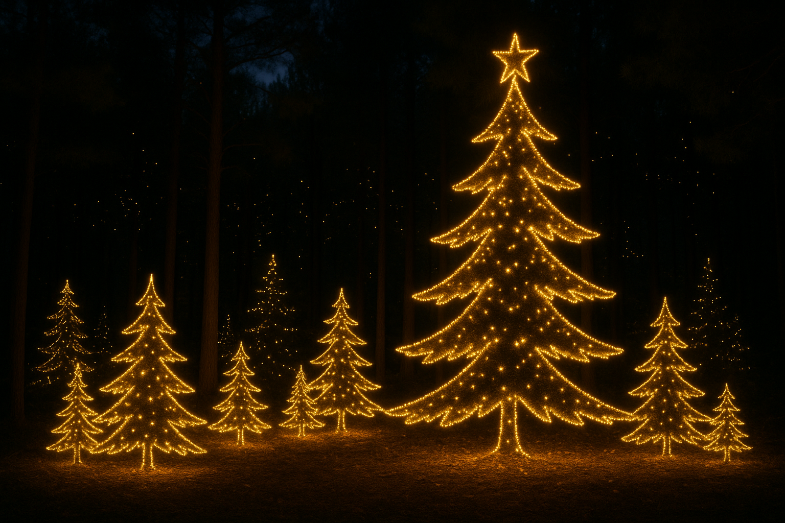 XMAS Wonderlight Pine Forest Large