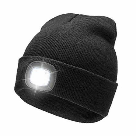 LED Beanie Hat Black