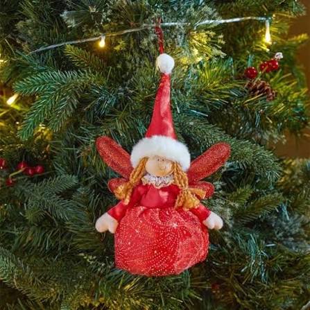 Christmas Fairy Magic Pendant Ruby