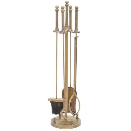 Antique Brass Companion Set