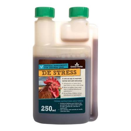 Global Herbs De-Stress for Chickens 250ml