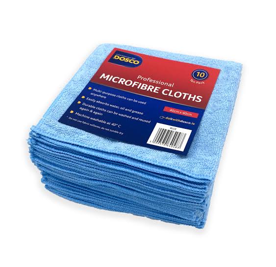 Dosco Professional Microfibre Cloths - 10 Pack