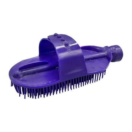 Horse Purple Plastic Wash + Grooming Brush with Hose Attachment