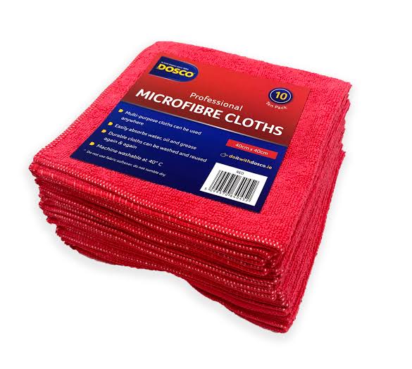 Dosco Professional Microfibre Cloths - 10 Pack