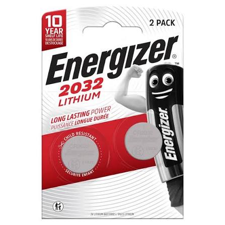 Energizer CR2032 Batteries 2 Pack