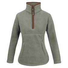 Jack Pyke Ladies Half Zip Sherpa Fleece Pullover