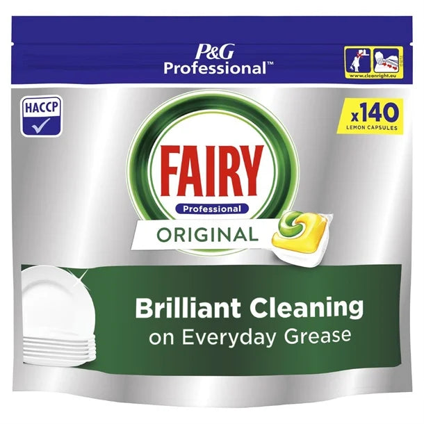 Fairy Professional All in One Dishwasher Capsules Lemon 140 Caps