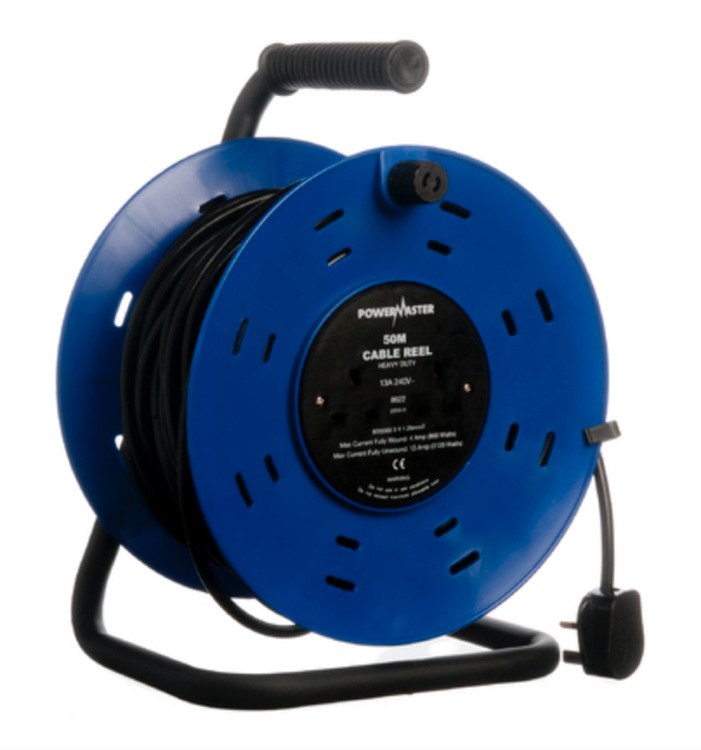PowerMaster 4 Gang Cable Reel 50 Meter