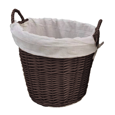 Dark Oak Fireside Wicker Basket (50cm)