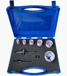 Vires 8 Piece Electricians Bi Metal Holes Saw Kit