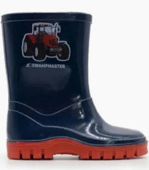 Swampmaster Junior Tractor Wellington Boot 100% Waterproof - Multiple Colours