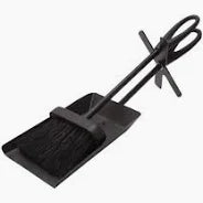 Fireside Companion Ash Shovel and Brush Set (Black)