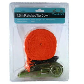 Tomahawk Ratchet Tie Down 50mm x 7.5m